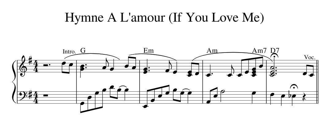 Hymne A Lamour If You Love Me_1950